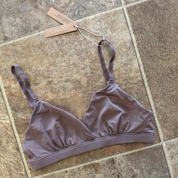 Skims Fits Everybody Crossover Bralette Umber Size XS - Picture 3 of 9